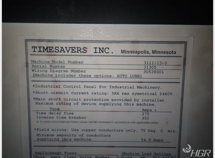 Timesavers Timesavers 3111130 Conveyorized Belt Sander