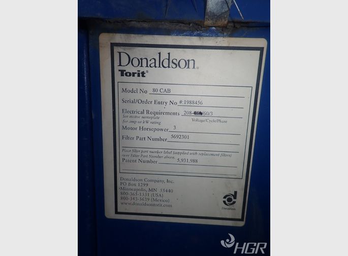 Donaldsontorit Dust Collector