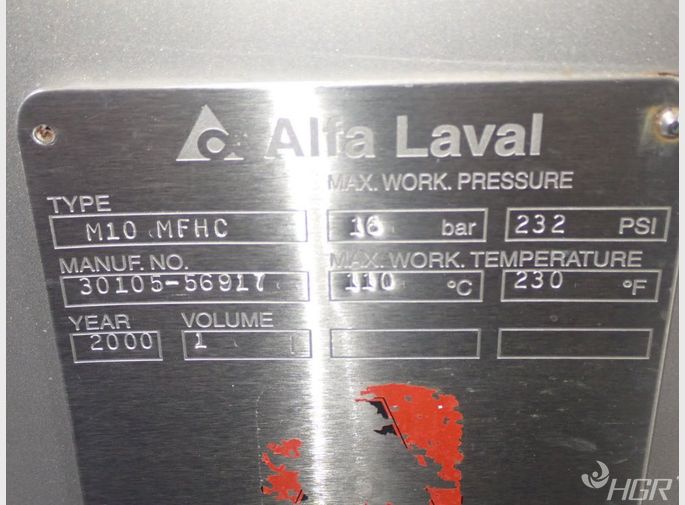 Alfa Laval Alfa Laval M10 Mghc Heat Exchanger