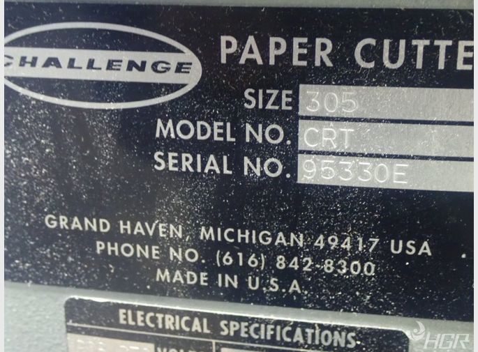 Challenge Paper Cutter