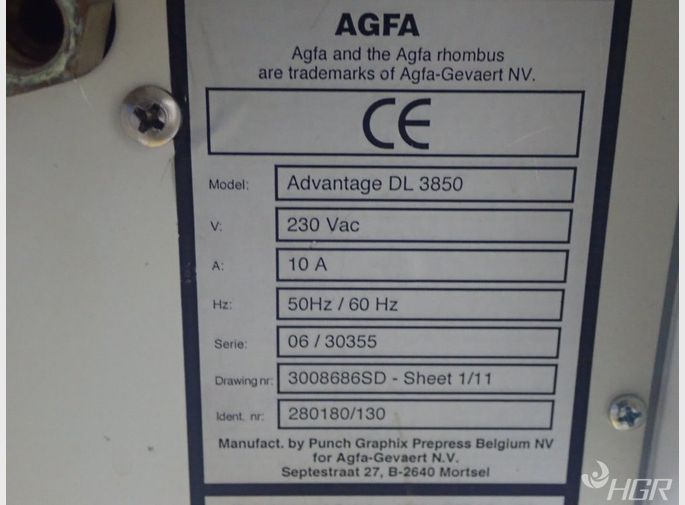 Agfa Computer To Plate Machine