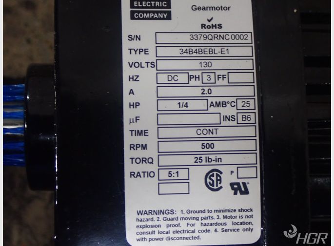 Bodine Electric Dc Gear Motor