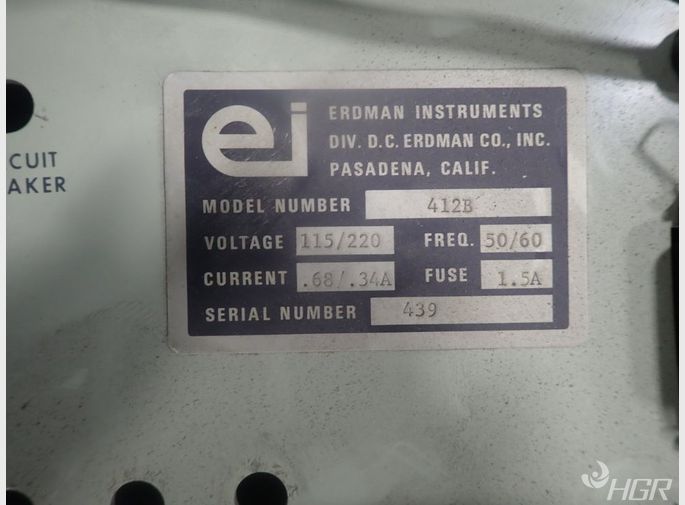 Erdman Instruments Control Monitor