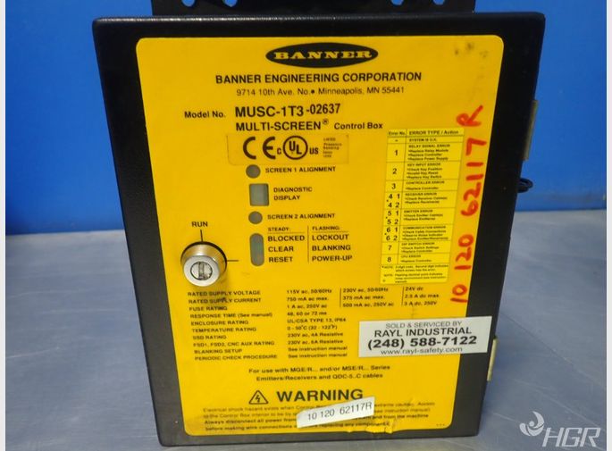 Banner Light Curtain Control