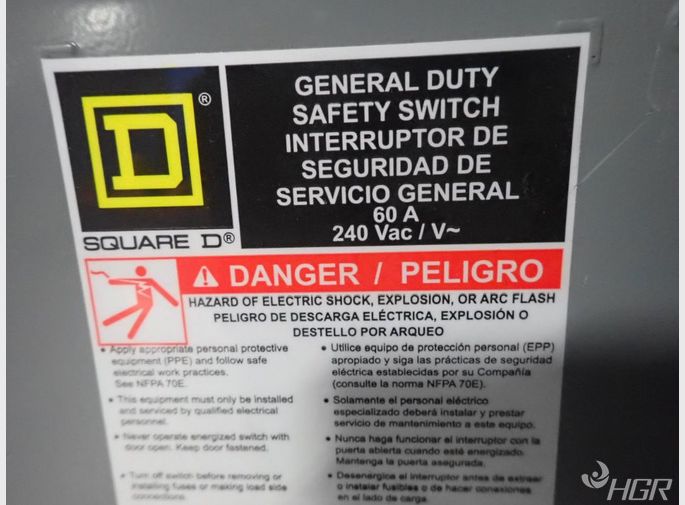 Square D Fusible Disconnectshut Off