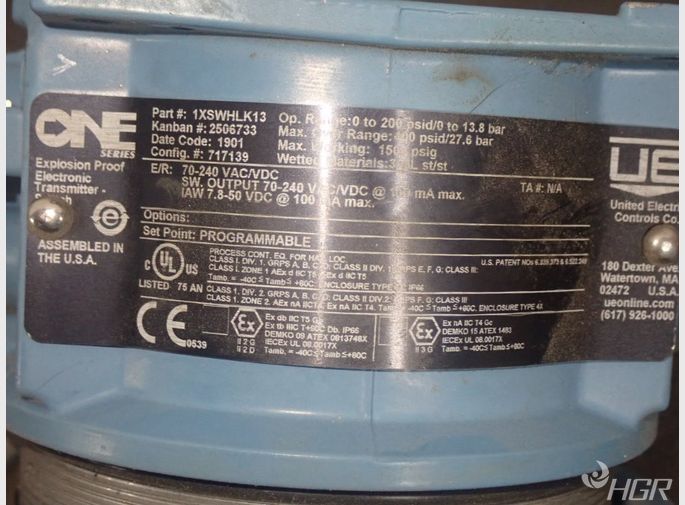 United Electric Controls Meter