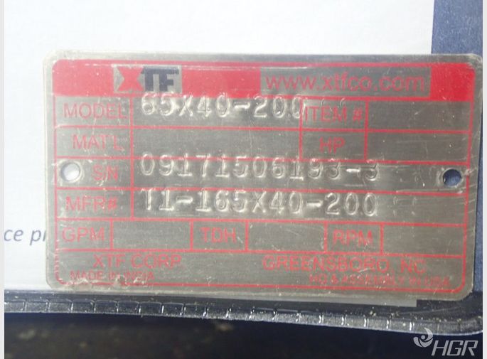 Xtf Xtf Xtp1 Pump