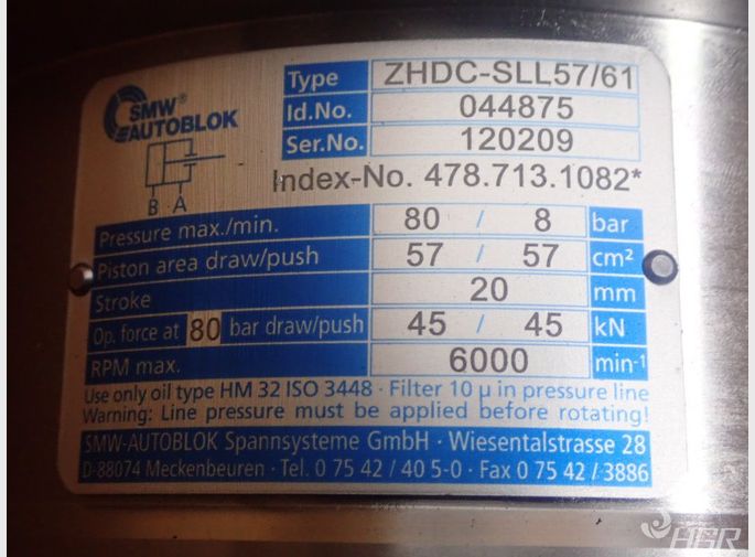Smw Smw Zhdcsll5761 Rotary Hydraulic Cylinder