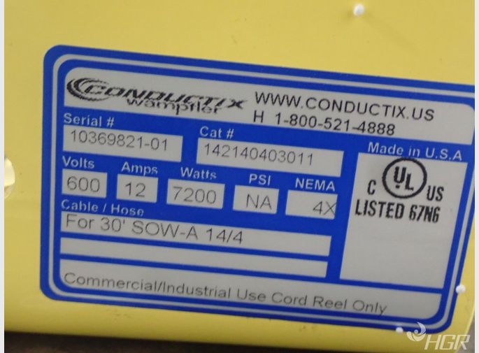 Conductix Sprng Cable Reel
