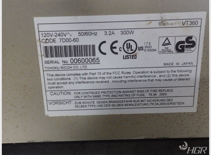 Vt 360 Barcodelabel Printer