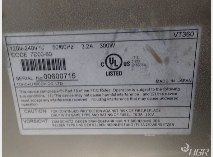 Vt 360 Barcodelabel Printer