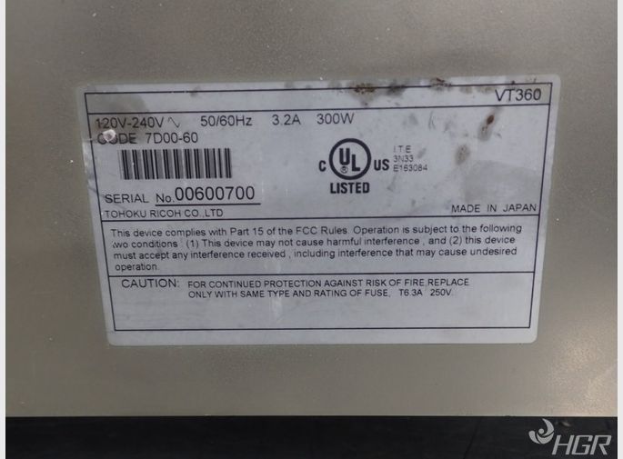Vt 360 Barcodelabel Printer