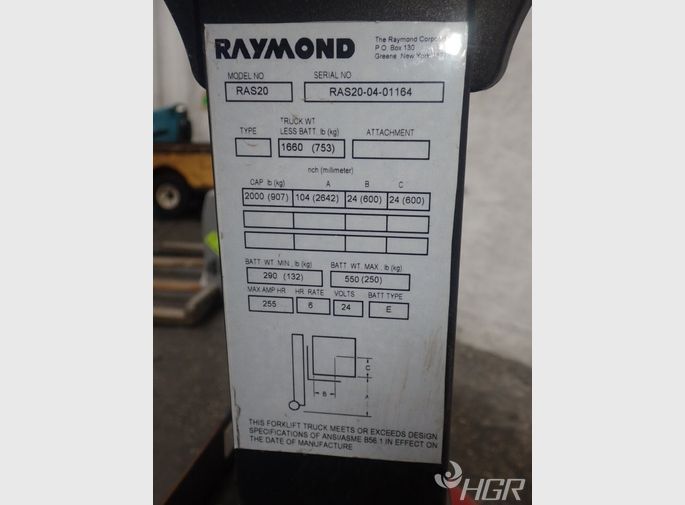Raymond Electric Straddle Lift