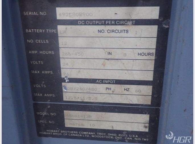 Hobart Battery Charger