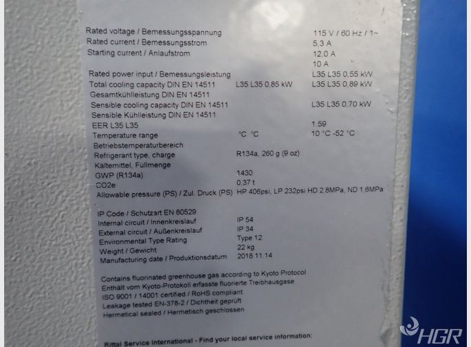 Rittal Enclosed Cooling Unit