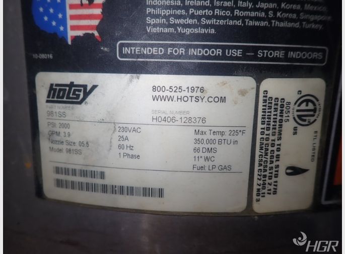 Hotsy Pressure Washer
