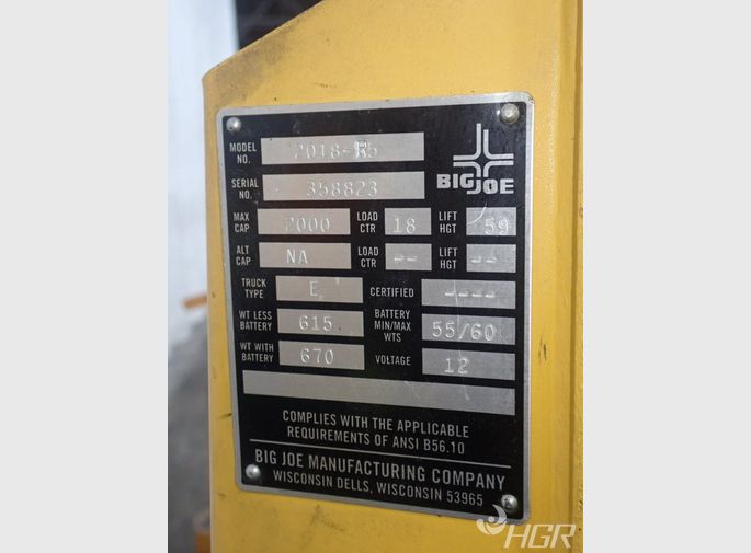 Big Joe Electric Lift