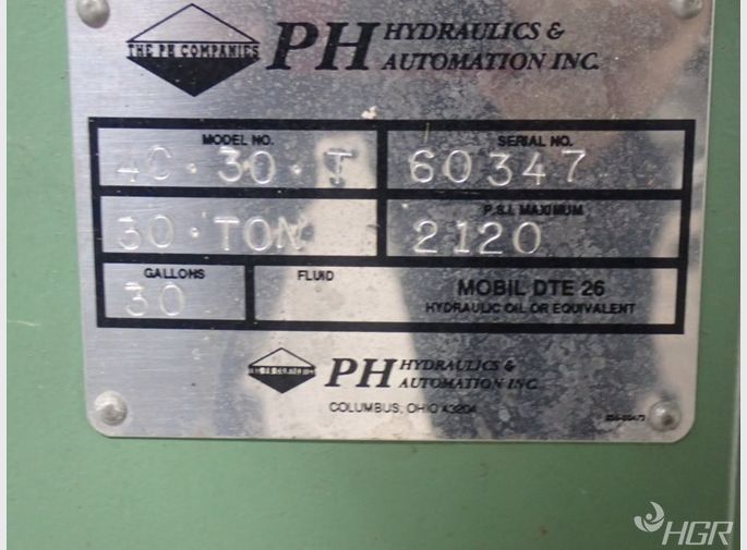 Ph Hydraulics Ph Hydraulics 4c30t Hydraulic Press