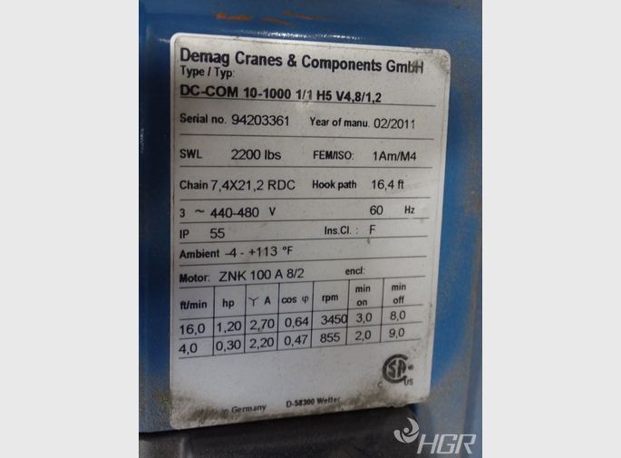 Demag Chain Hoist