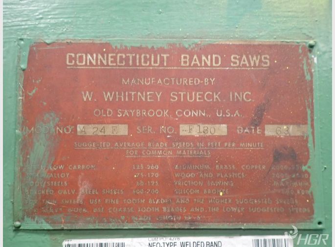 Connecticut Band Saws Vertical Band Saw