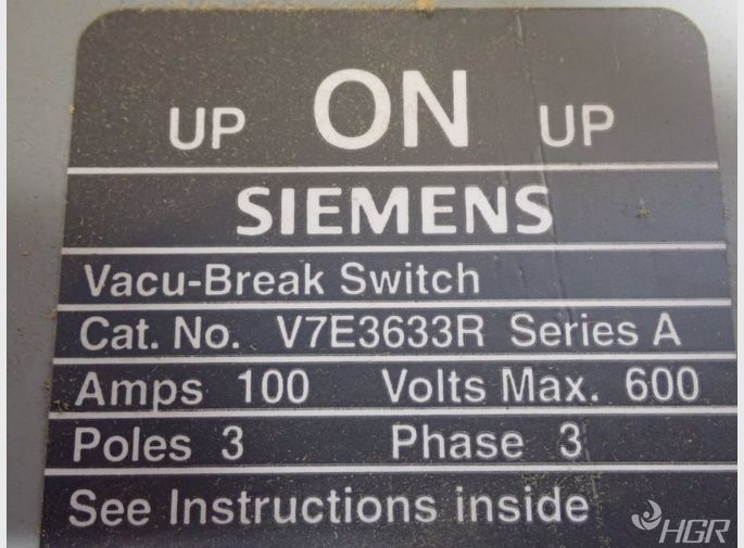 Siemens Panel Board Switch