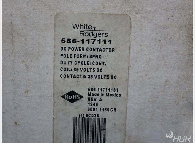 White Rodgers Power Contactor Coil