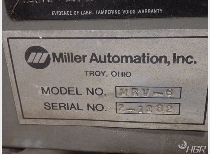 Miller Miller Mrv6 Welding Robot