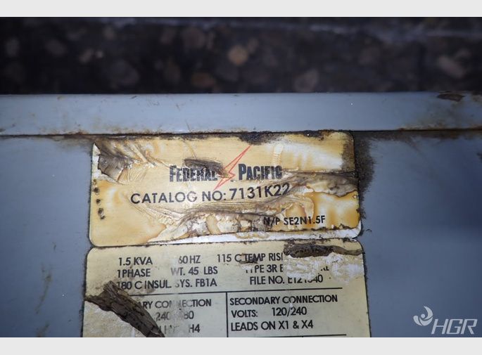 Federal Pacific Transformer