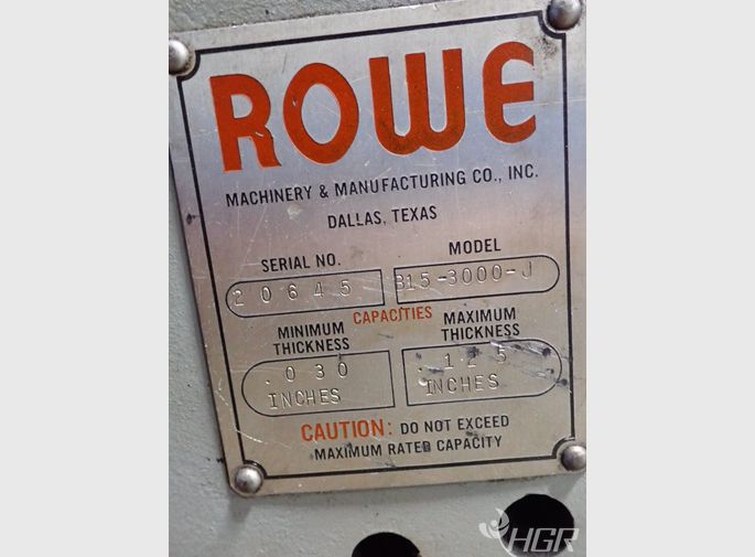 Rowe Rowe B153000j Coil Cradlestraightener