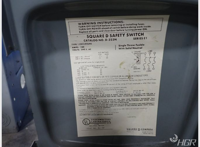 Square D General Duty Safety Switchdisconnect