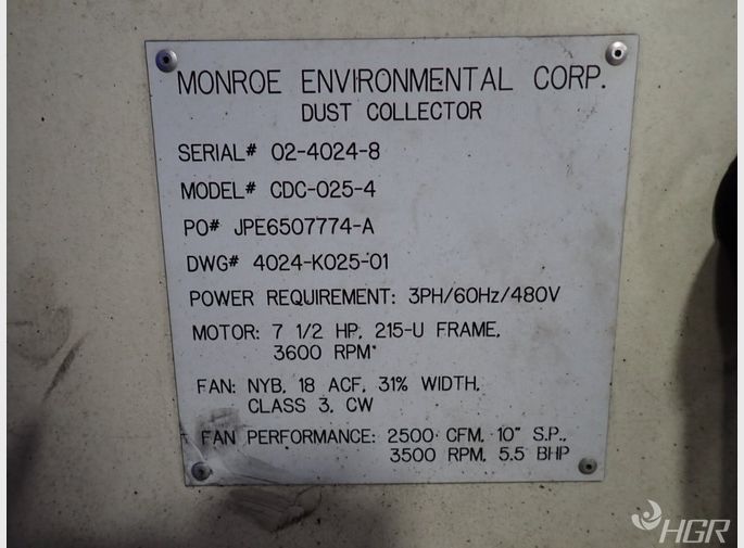 Monroe Monroe Cdc0254 Dust Collector