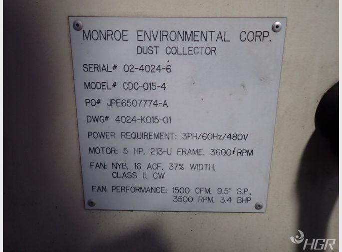 Monroe Monroe Cdc0154 Dust Collector
