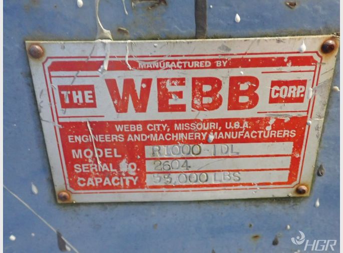 Webb Tank Turning Rolls
