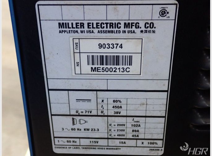 Miller Welder Power Source