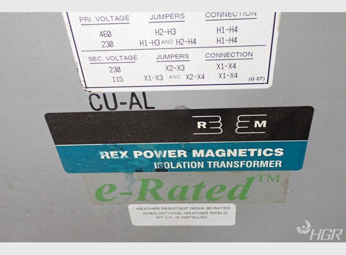 Rex Manufacturing Transformer