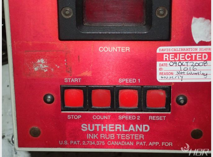 Sutherland Ink Rub Tester