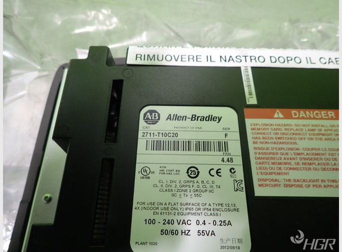 Allen Bradley Allen Bradley 2711t10c20 Panelview 1000 Operator Interface