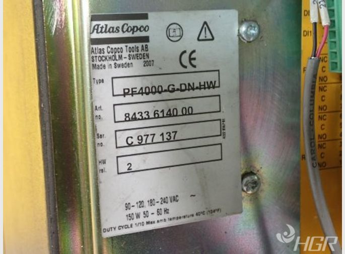  Atlas Copco Pf400gdnhw Power Focus Nutrunner Controller With 8433 0030 00 Rbu