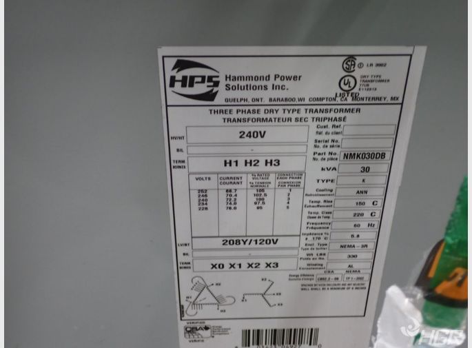 Hammond Power Solutions Dry Type Transformer