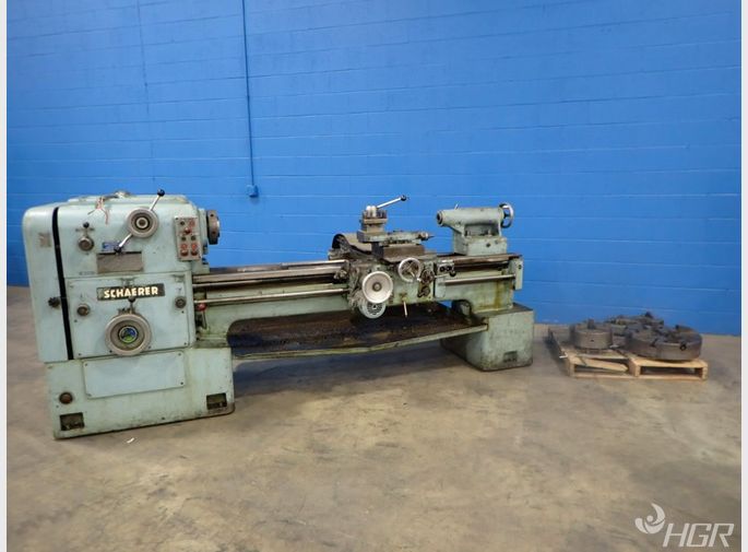 Schaerer Lathe Wsteadyrest  2 Chucks