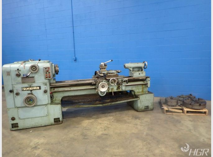 Schaerer Lathe Wsteadyrest  2 Chucks
