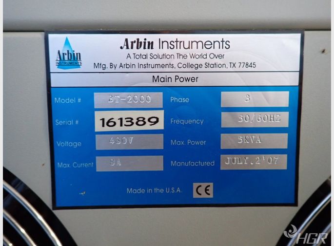 Arbin Instruments Battery Tester