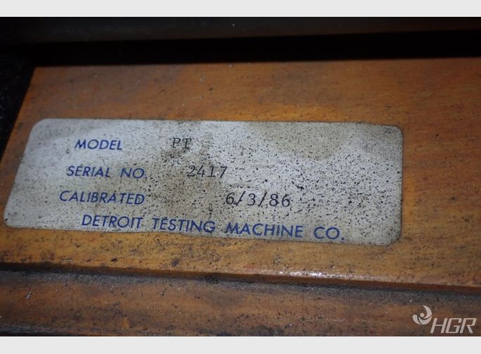 Detroit Testing Machine Co Tensile Pull Tester
