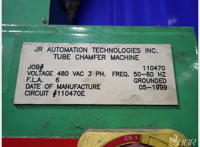 Jr Automation Tube Deburring  Id Chamfering Machine