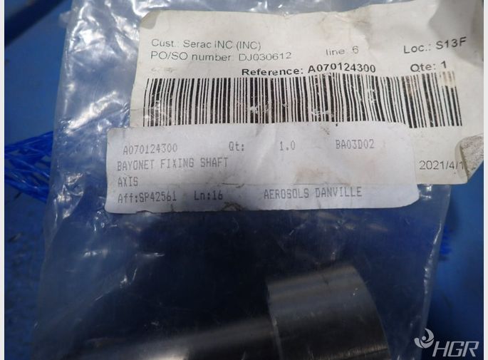 Used Bayonet Fixing Shaft | HGR Industrial Surplus