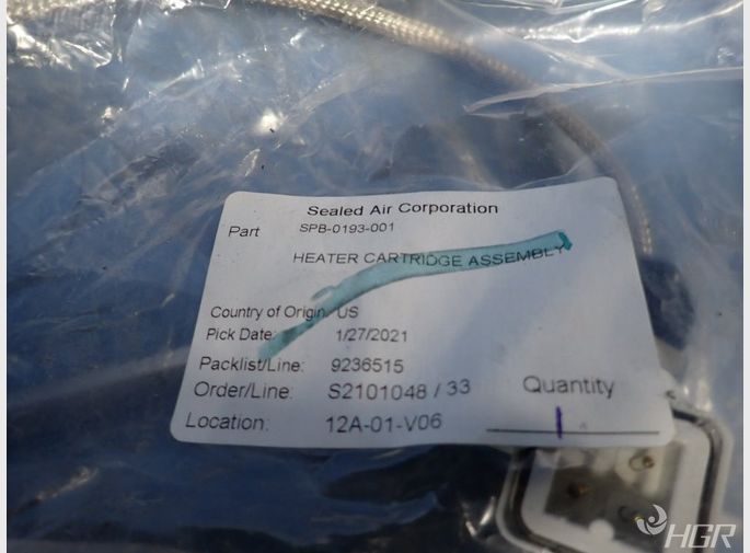 Sealed Air Corporation Heater Cartridge Assembly