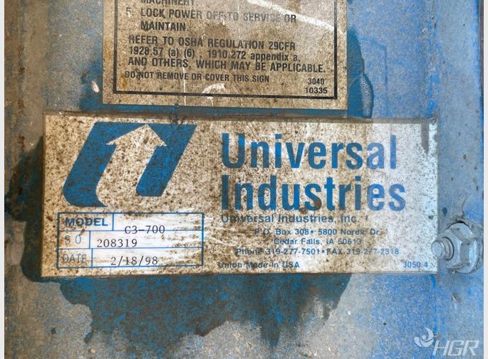 Universal Industries Bucket Elevator