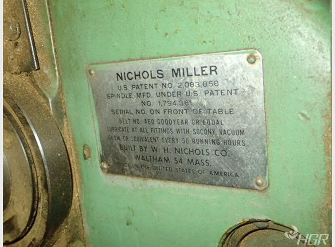 Nichols Miller Horizontal Mill