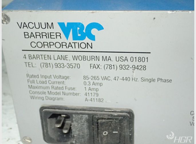 Vacuum Barrier Corperation Control