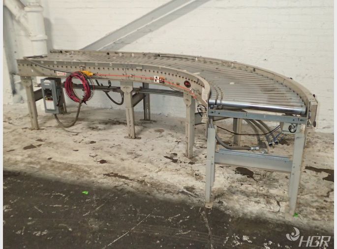 Hk Systems Angled Power Roller Conveyor